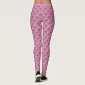 Rozen Leggings Mooie Roze Rozen Leggings (Achterkant)