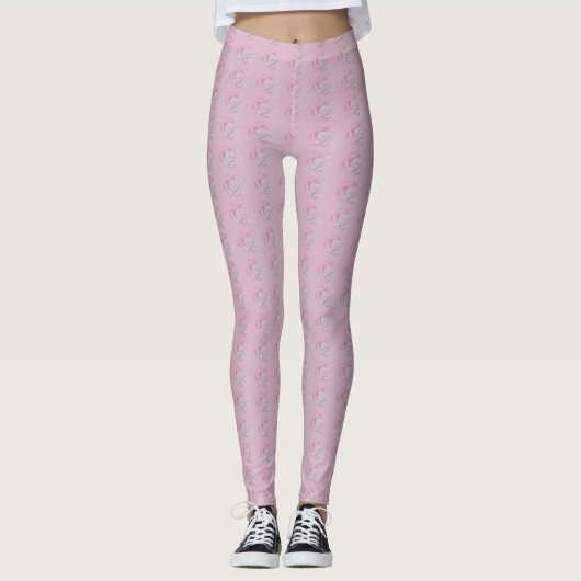 Rozen Leggings voor vrouwen (Voorkant)