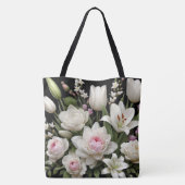 Rozen lelies tote bag (Achterkant)