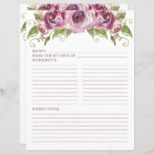 Rozen LGBTQ bruiloft Recippagina lavender (Voorkant / Achterkant)