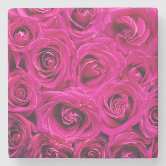 Rozen (Liefde en Romance) Stenen Onderzetter (Voorkant)
