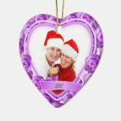 Rozen/Liefde~ Foto Keramisch Ornament (Links)