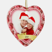 Rozen/Liefde~ Foto Keramisch Ornament (Rechts)