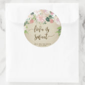 rozen liefde is lieve gunst sticker (Tas)