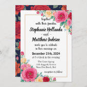 Rozen Liefde, Passie & Inzet in Bruiloft - Kaart (Voorkant / Achterkant)