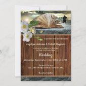 Rozen Liefde Verhaal Boek Bruiloft of Jubileum Kaart (Voorkant)