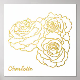 Rozen lijn Speciaal gepersonaliseerd Folie Afdrukken