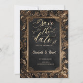 Rozen  Lijst Gothic Bewaar de datum Save The Date (Voorkant)