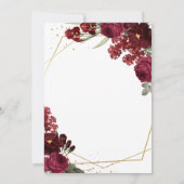 Rozen Lijst Vrijgezellenfeest Kaart (Achterkant)