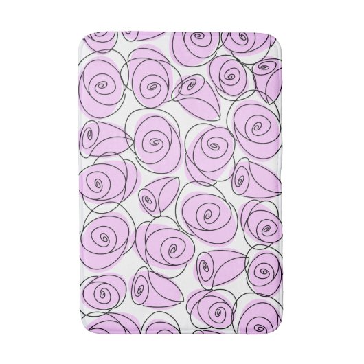 Rozen Lila badmat (Voorkant Verticaal)