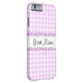 Rozen Lila Controleer 'Naam' iPhone case (Achterkant/Rechts)