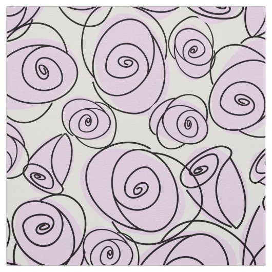 Rozen Lila grote patroonstof Stof (Swatch)