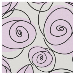 Rozen Lila grote patroonstof Stof