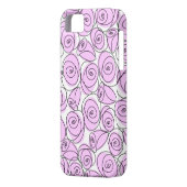 Rozen Lila iPhone hoesje (Achterkant Links)