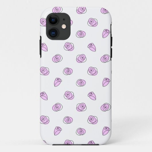 Rozen Lila Multi iPhone hoesje (Achterkant)