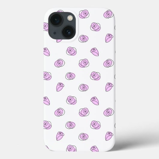 Rozen Lila Multi iPhone hoesje (Achterkant)