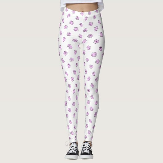 Rozen Lila Multi-Leggings Leggings (Voorkant)