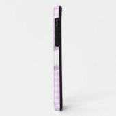 Rozen Lila 'Naam' gecontroleerd iPhone case vertic (Achterkant/links)