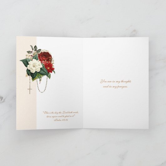  Rozen Maagd Maria Katholieke Kaart (Binnen)