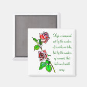 Rozen Maat van het Leven Magneet (Voorkant / Achterkant)