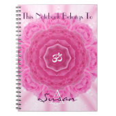 Rozen Mandala, laptop Notitieboek (Voorkant)