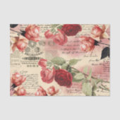  Rozen Manuscript Roze Blush Ephemera Tissuepapier (Voorkant)