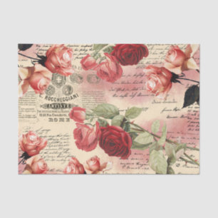  Rozen Manuscript Roze Blush Ephemera Tissuepapier