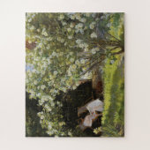 Rozen. Marie Krøyer zittend in de dekstoel Legpuzzel (Verticaal)