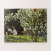 Rozen. Marie Krøyer zittend in de dekstoel Legpuzzel (Horizontaal)