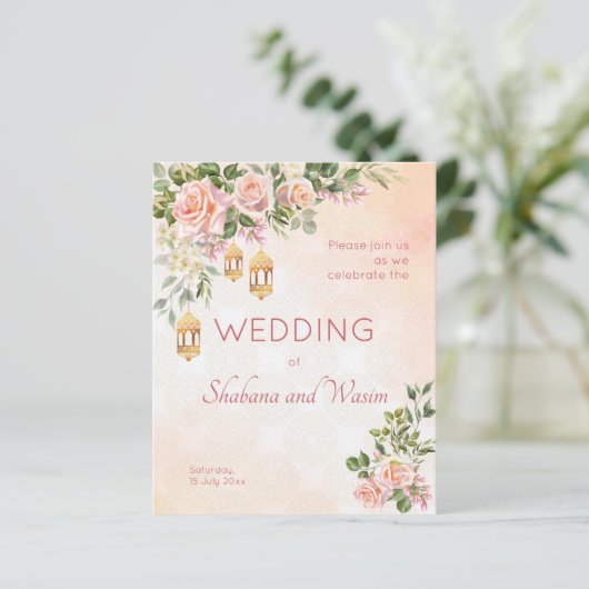 Rozen Marokkaanse lantaarns (Staand voorkant)