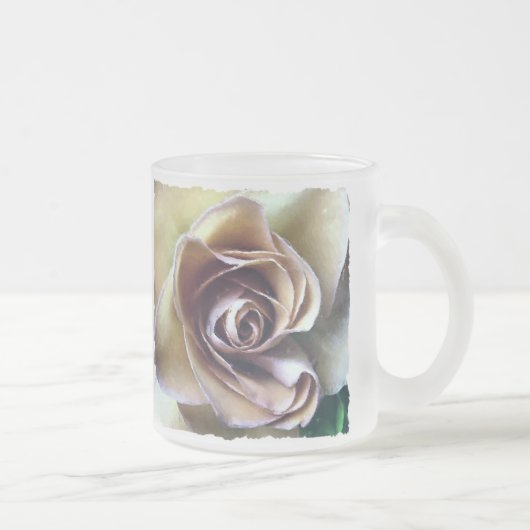 ROZEN MATGLAS KOFFIEMOK (Rechts)