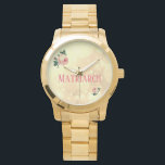 Rozen Matriarch Moeder Horloge<br><div class="desc">Matriarch en  Rozen design horloge.</div>
