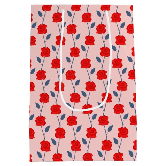 Rozen Medium Cadeauzakje (Achterkant)