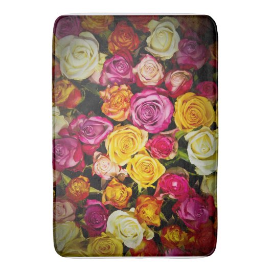 Rozen mengen badmat (Voorkant Verticaal)