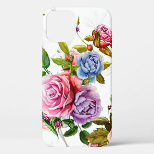 Rozen met bladeren en kamille met kornfl Case-Mate iPhone case
