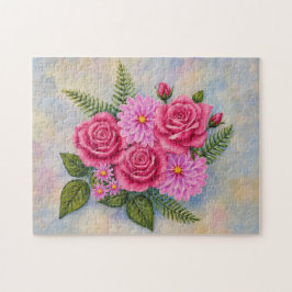 Rozen met Dahlias Legpuzzel