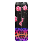 Rozen met dierenprint thermosbeker (Achterkant)