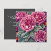 Rozen met fijne pasta-roze bruiloft (Voorkant / Achterkant)