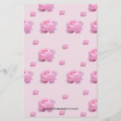 Rozen met fraaie roze, Bridal Luncheon Briefpapier (Achterkant)