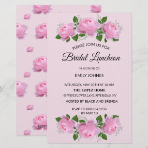 Rozen met fraaie roze, Bridal Luncheon Briefpapier