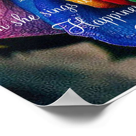 Rozen met gedicht poster (Hoek)