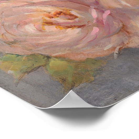 Rozen met grijs poster (Hoek)