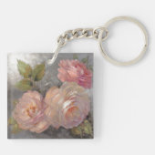 Rozen met grijs sleutelhanger (Achterkant)
