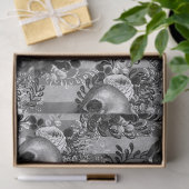 Rozen met grijze streep tissuepapier (Geschenk)