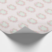 Rozen met grote omlooppapier, stijl Shabby Chic Cadeaupapier (Hoek)