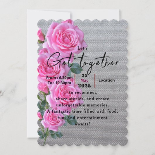 Rozen met herinneringen kaart (Voorkant)