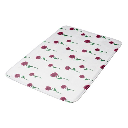 Rozen met het ontwerp van stamromantische Valentij Badmat (Gekanteld)