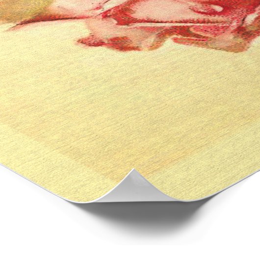 Rozen met het Poster van de Druppels van Dew (Hoek)