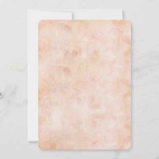 Rozen met kant Oud papier SWEET 16 Kaart (Achterkant)