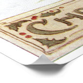 Rozen met kerstmis door Anne Anderson Poster (Hoek)